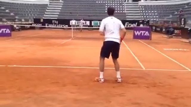 Warmup Tommy Haas with Stepanek Rome 2014 part 6 смотреть онлайн