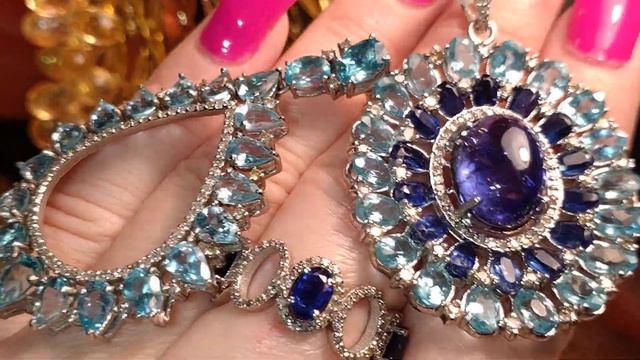 Аппатиты в оттенке Параибо 🌊 Кианиты Кобальт 🧞 Адуляры Перл 🐬 Танзанит кабошон🌊 смотреть онлайн