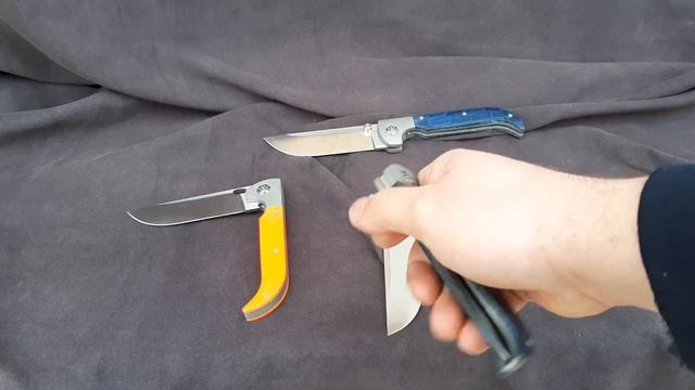 Складной пчак ручной работы CPM S90V смотреть онлайн