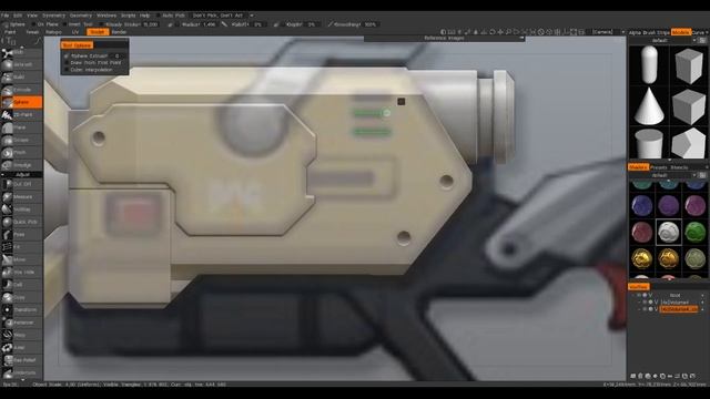 Как быстро моделировать в 3d coat || speed sculpt "Sci-Fi rifle" смотреть онлайн