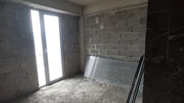Квартира чёрный каркас 80 м2 в 9-этажном доме на первой линии в Кобулети, Аджария, Грузия смотреть онлайн