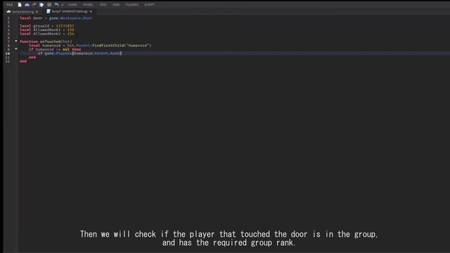 How to script a Group Rank Only Door in Roblox Studio смотреть онлайн