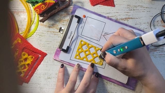 Рисуем 3D ручкой. Трафарет для 3D ручки "Фонарик" смотреть онлайн