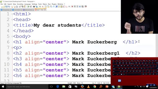 H1 থেকে H6 এবং P Tag এর ব্যবহার With Align Attribute || পর্ব-৮ || এইচএসসি তথ্য ও যোগাযোগ প্রযুক্তি смотреть онлайн