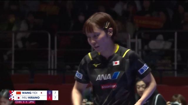 Wang Yidi vs Miu Hirano | FINALS | China vs Japan 2024 World Team Table Tennis Championships смотреть онлайн