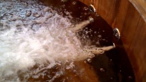 Работа гидромассажа в купели "Фурако"