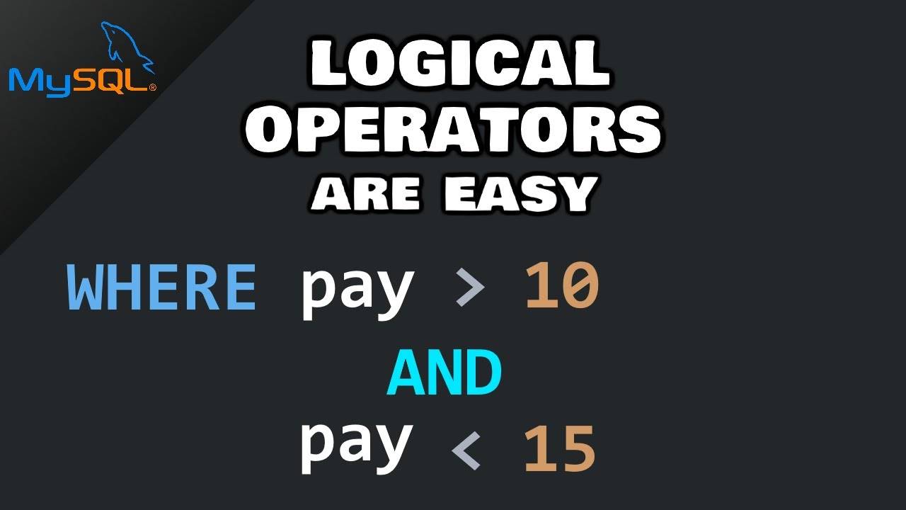 Урок №18: MySQL logical operators смотреть онлайн