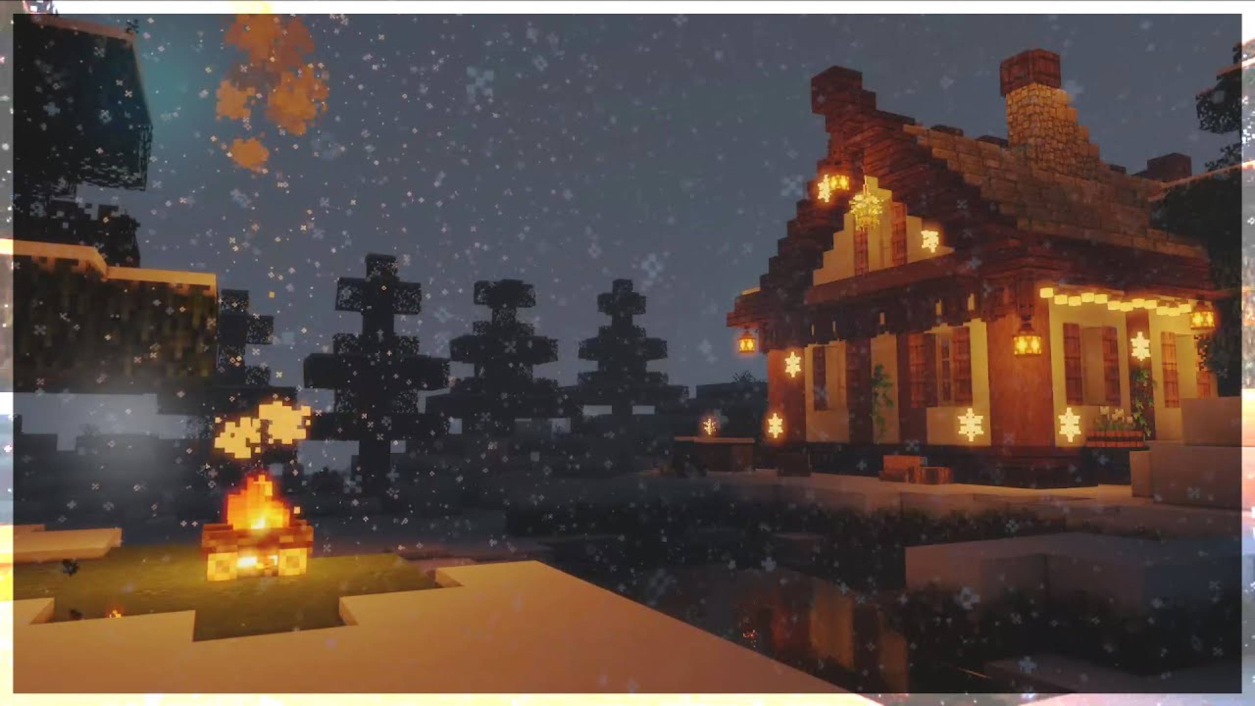 ❄️ Minecraft Winter Cabin w⧸ C418 Music ｜ 8 Hours смотреть онлайн