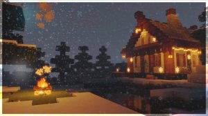 ❄️ Minecraft Winter Cabin w⧸ C418 Music ｜ 8 Hours