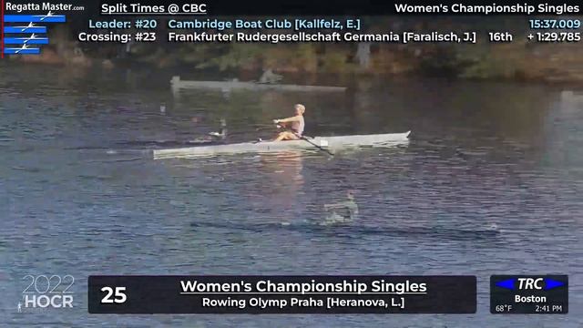 #39-40. HOCR 2022 Women's Championship & Lightweight Singles at Eliot Bridge | Head of the Charles смотреть онлайн