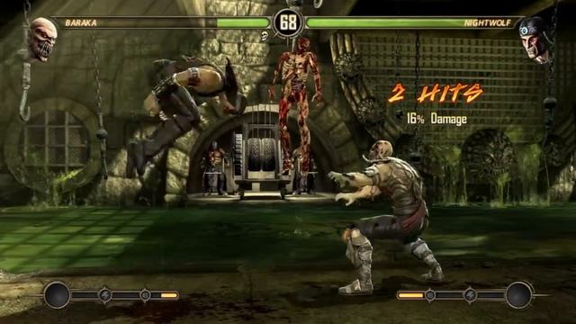 Mortal Kombat Komplete Edition PC gameplay Baraka vs Nightwolf смотреть онлайн