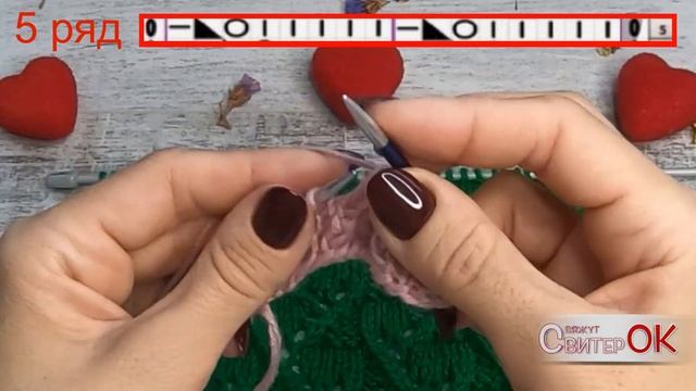 Как вязать спицами/КРАСИВЫЙ УЗОР АЖУРНЫЕ СПЛЕТЕНИЯ/How to knit / BEAUTIFUL PATTERN OPENWORK WEAVING смотреть онлайн