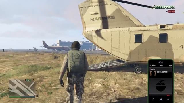GTA 5 online| how to open the back on the cargobob смотреть онлайн