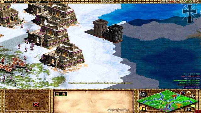Age of Empires II - 129ª Partida Multijugador En Línea - Julia/Franco, Iván y Fede смотреть онлайн