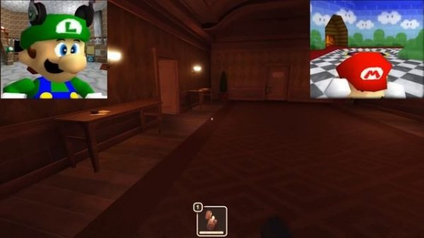 Luigi Plays ROBLOX DOORS with Mario!!!