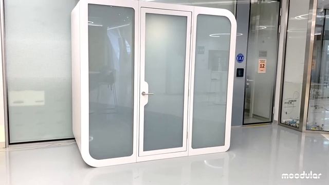 Офисная кабина Moodular™ Duo с сенсорным затемнением стекла смотреть онлайн