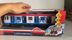 Электровагон Технопарк Московский Метрополитен со светом и звуком, 27 см