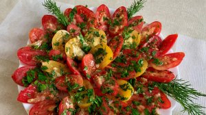 БЫСТРЫЕ МАРИНОВАННЫЕ ПОМИДОРЫ ПО-ИТАЛЬЯНСКИ / ЗАКУСКА из ПОМИДОРОВ