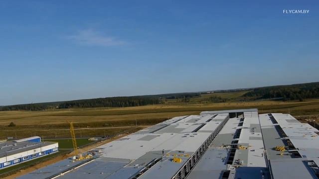 Строительство завода Алютех demo1 (Аэросъемка FLYCAM.BY) смотреть онлайн