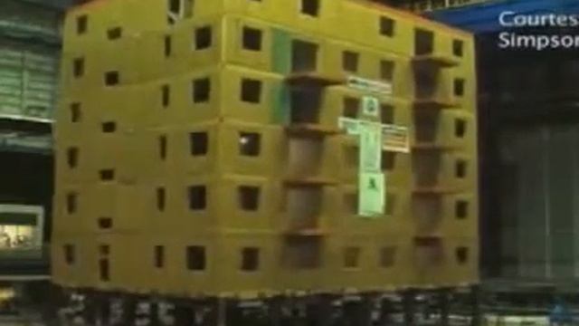 Дом из SIPпанелей. Испытание на сейсмоустойчивость