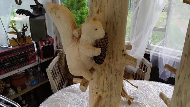 Деревянные белки на стойки колодезного домика. смотреть онлайн