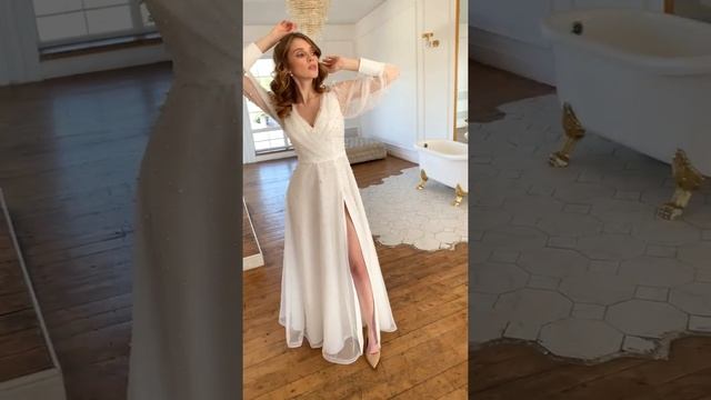 Свадебное платье Айше с рукавами смотреть онлайн