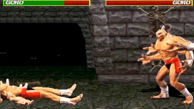 Mortal Kombat 1 (Remake) Goro Vs Goro And Fatality