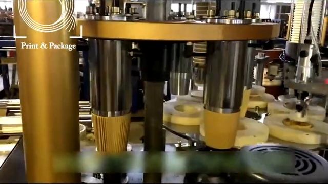 Машина для производства рубашки для бумажных стаканов из гофророванного картона смотреть онлайн