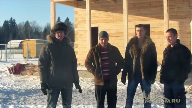Дом из бруса с террасой. смотреть онлайн