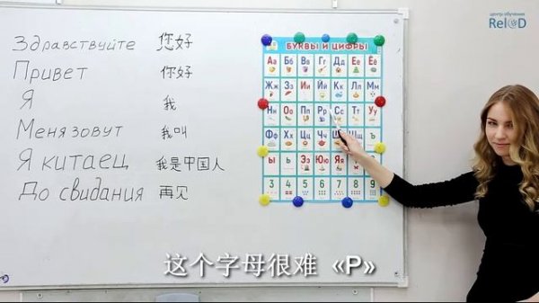 Russian language for chinese students.