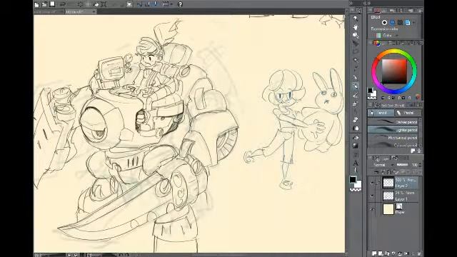 He throw me a robot to draw! смотреть онлайн