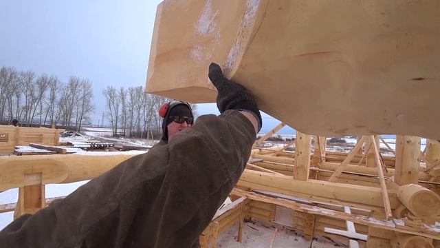 Ежемесячный обзор срубов на площадке, монтаж фермы Post&Beam. смотреть онлайн