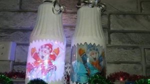 Поделка к Новому году из стеклянной банки Мастер класс