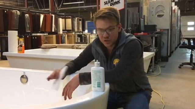 Denver Bath Tub Warehouse Shows How To Repair a Scratched Acrylic Tub смотреть онлайн