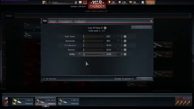 War Thunder-Tutorial EP2-Ziggy goes on 1st Air Combat mission. Take Off & Land. смотреть онлайн