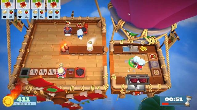 САМЫЙ СМЕШНОЙ КООПЕРАТИВ В OVERCOOKED 2 смотреть онлайн
