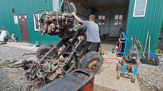 Разбор донора МКПП, Hino Ranger 89г.