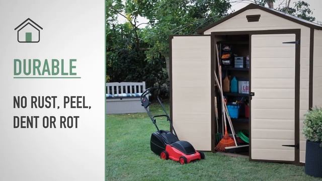Сарай Keter Manor 6x5 Outdoor Garden Storage Shed смотреть онлайн