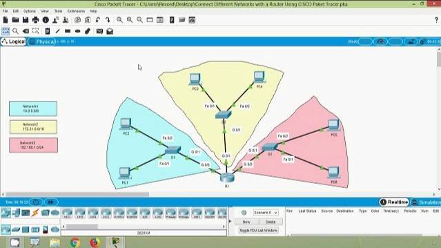 Connect Different Networks with a Router Using Packet Tracer смотреть онлайн