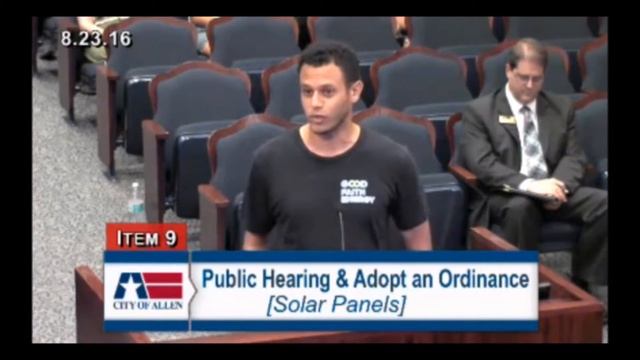 Mohammed Abdalla trying to remove Solar restrictions in Allen, TX смотреть онлайн