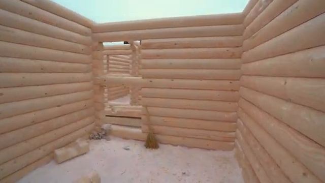 Строительство дома из оцилиндрованного бревна 200м2 смотреть онлайн
