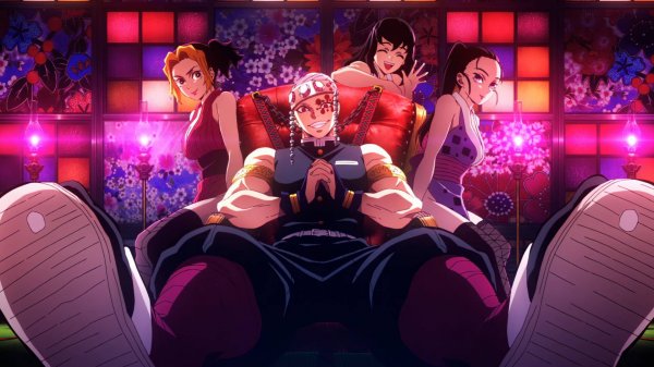 「Creditless」 Опенинг Клинок рассекающий демонов: Квартал красных фонарей「4K 60fps」