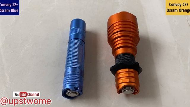 FLASHLIGHT FOR FUN CONVOY S2+ OSRAM BLUE AND C8+ OSRAM ORANGE смотреть онлайн