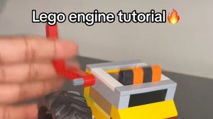 Двигатель из лего, без деталей лего техник