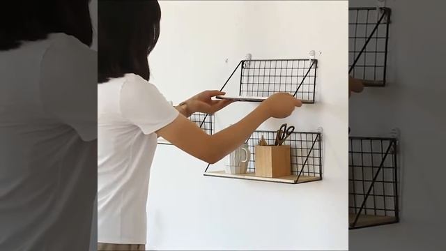 Retro Storage Shelf Wood Industrial Style Iron Storage rack смотреть онлайн