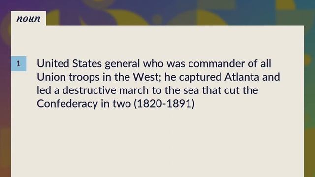 William tecumseh sherman | meaning of William tecumseh sherman смотреть онлайн