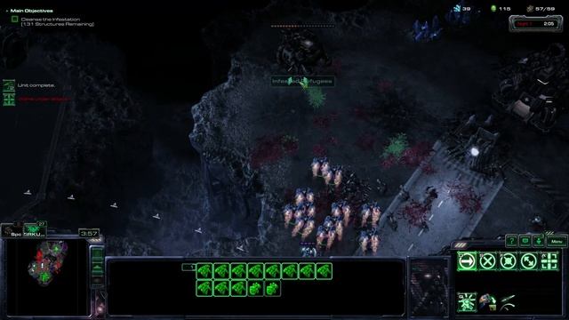 StarCraft 2 WoL - Mission 22 (Outbreak) - Speedrun (Brutal) смотреть онлайн