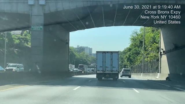 Ridgewood, New Jersey to JFK, New York via George Washington Bridge (Jun 30, 2021) смотреть онлайн