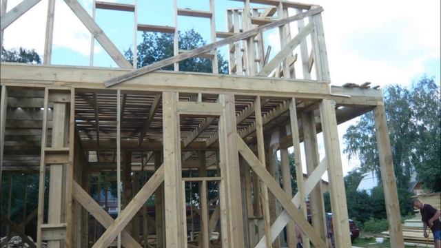 Строительство каркасного дома смотреть онлайн