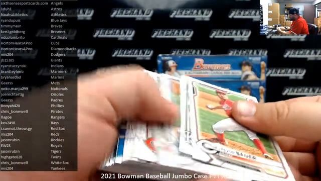 5/31/2021 2021 Bowman Baseball Jumbo Case PYT #34 смотреть онлайн